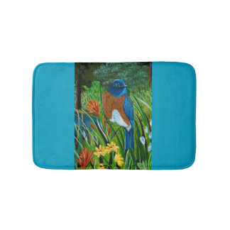 Western blåfågel Bath Mat Badrumsmatta