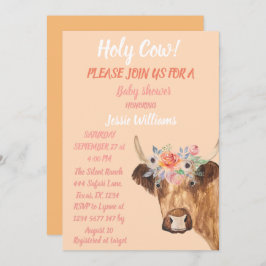 Western Blommigt för Cute Boho Land Flicka i Inbjudningar