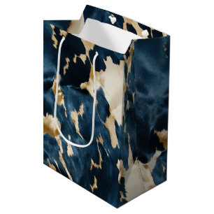 Western Blue Cream Guld Cowboy Cowgirl Cowhide