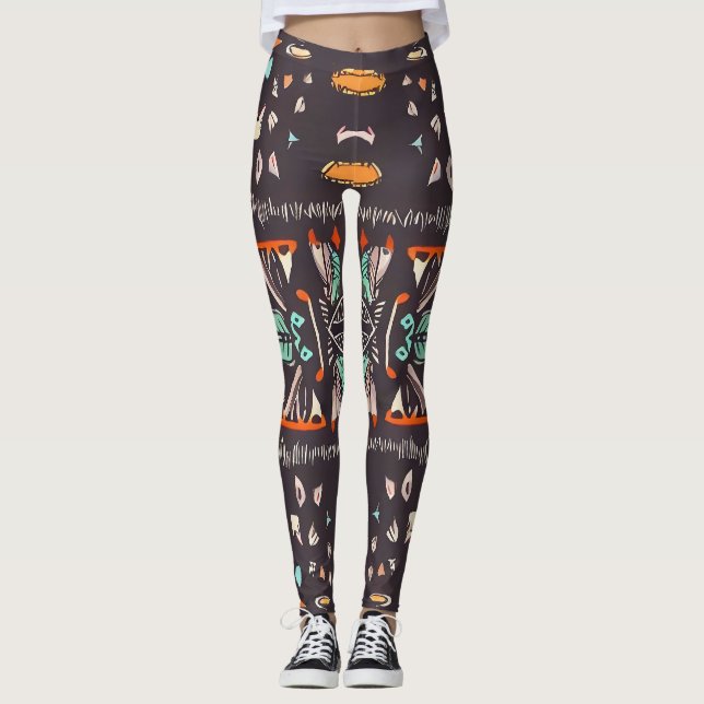 Western bohemisk leggings (Framsida)