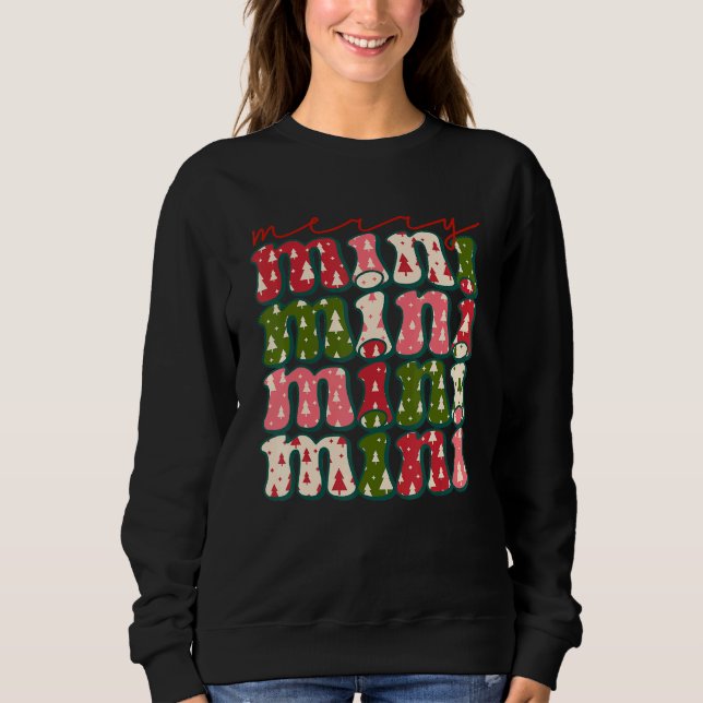 Western Boho Retro Christmas Mimi Mom Mother T Shirt (Framsida)