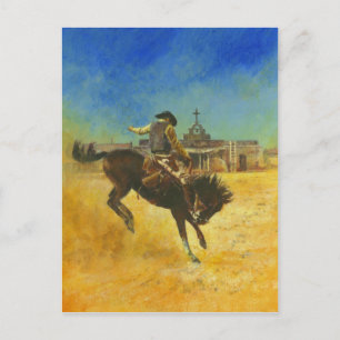 Western bokomslagillustrationvykort vykort