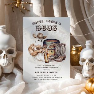Western Boots, Booze & Boos Halloween-fest Inbjudningar