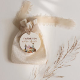 Western Boy A Little Cowboy Rustic Baby Shower Gåvor Etiketter