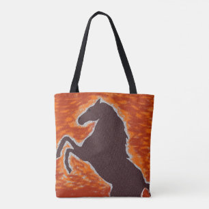 Western brännhet Mustang Tygkasse