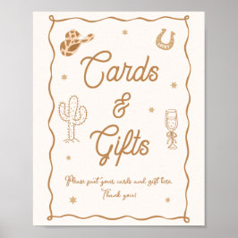 Western Bridal Shower Cards and Gifts  Poster