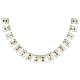 Western bröllopsfest brud att bli DIY-banner Vimplar