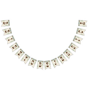 Western bröllopsfest brud att bli DIY-banner Vimplar