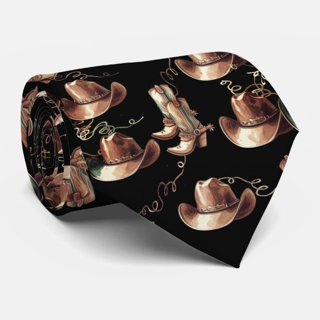 Western Bronze Cowboyhats Boots Ropes Slips (Rullad)