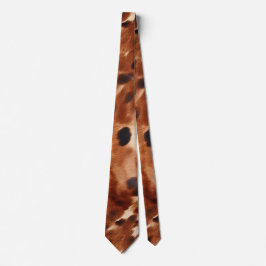 Western Brown Black Cream Cowhide Slips