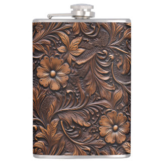 Western Brown Cowgirl Bohemian Blommigt Fickplunta