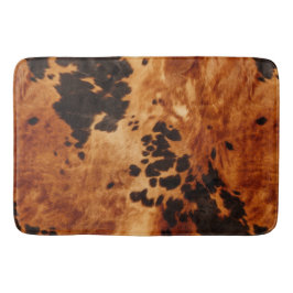 Western Brown Cowhide Cowboy Cowgirl Badrumsmatta