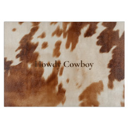 Western Brown Cream Cowhide