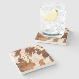 Western Brown Cream Cowhide Stenunderlägg