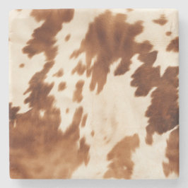 Western Brown Cream Cowhide Stenunderlägg