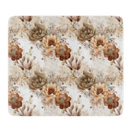 Western Brown Cream Southwest Floral