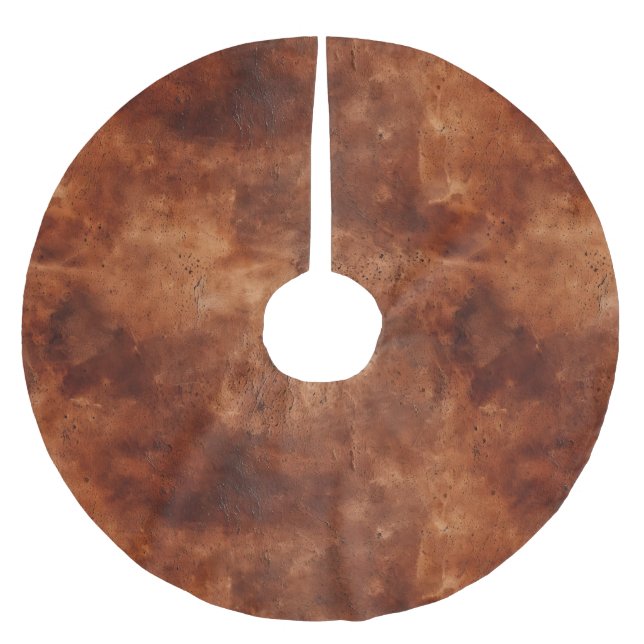 Western Brown Howdy Cowboy Brown Julgransmatta Borstad Polyester (Framsidan)