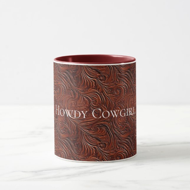 Western brun Bohemian Art Mugg (Center)