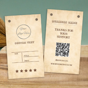 Western brun med logotyp pris märkre för sydlig  visitkort