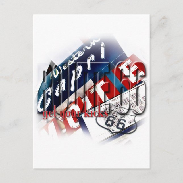 Western Capri Motel - Tulsa - Route 66 Vykort (Framsida)