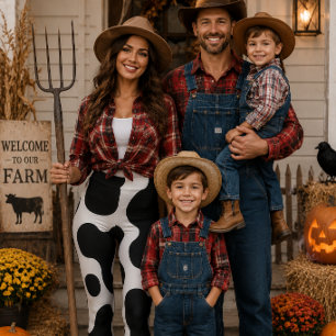 Western Charm Rodeo Säsong Kul Ko Print  Leggings