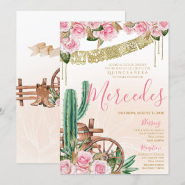 Western Charro Quinceanera Ro Inbjudningar