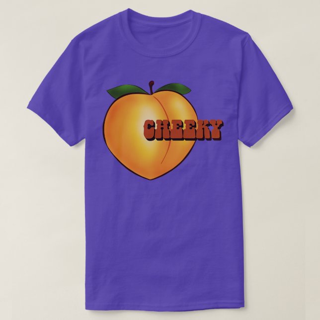 Western Cheeky Peach TShirt T Shirt (Design framsida)