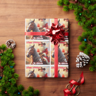 Western Cheery Jultomten och Horse Jul Presentpapper