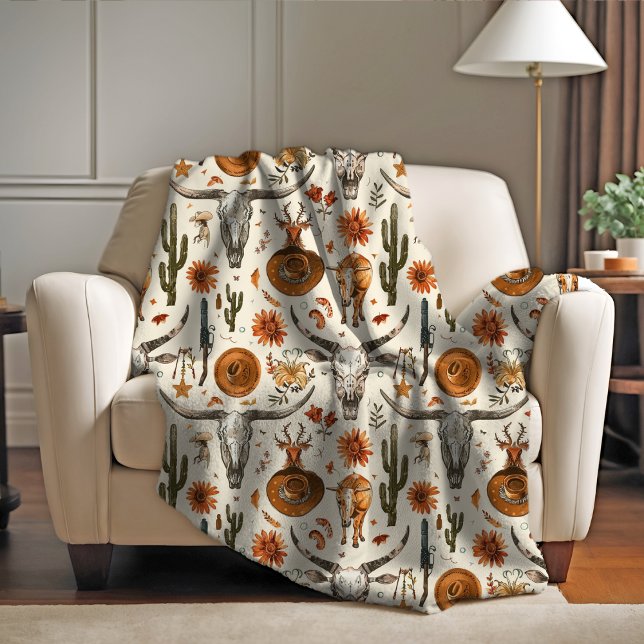 Western Chic Fleece Blanket (Skapare uppladdad)