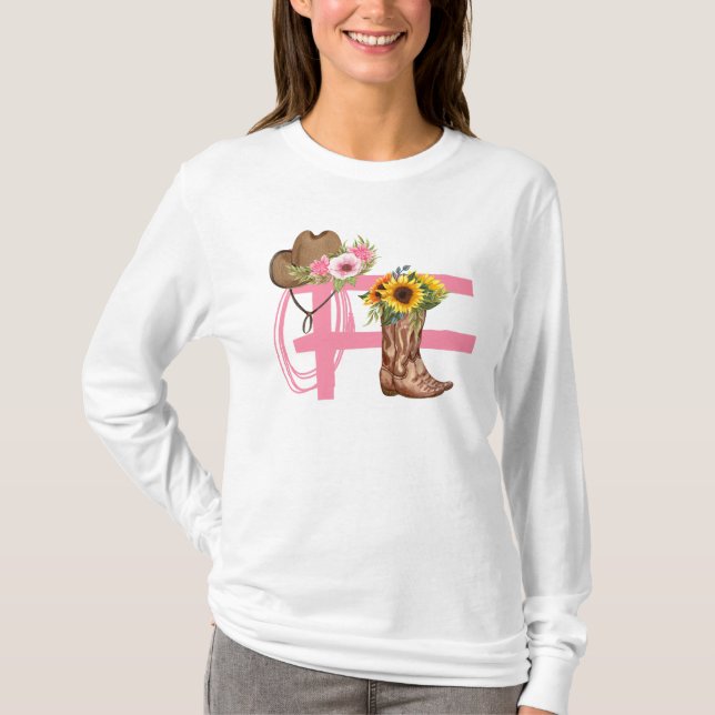 Western Chic för kute T Shirt (Framsida)