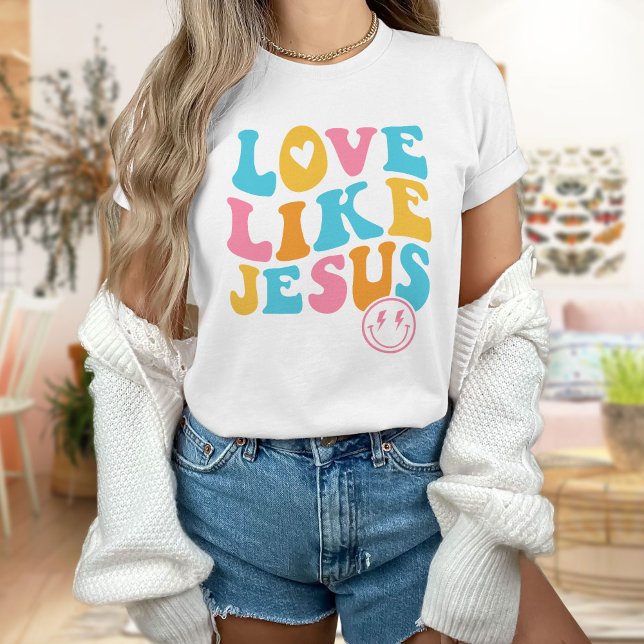 Western Christian Shirt, Kärlek som Jesus T-Shirt (Skapare uppladdad)