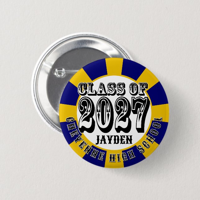 Western Class of 2027 Examen Knapp (Framsida & baksida)
