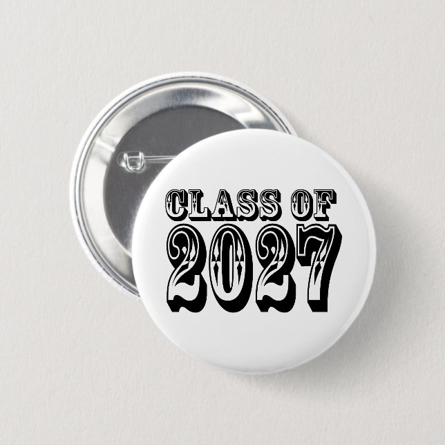 Western Class of 2027 Examen Knapp (Framsida & baksida)