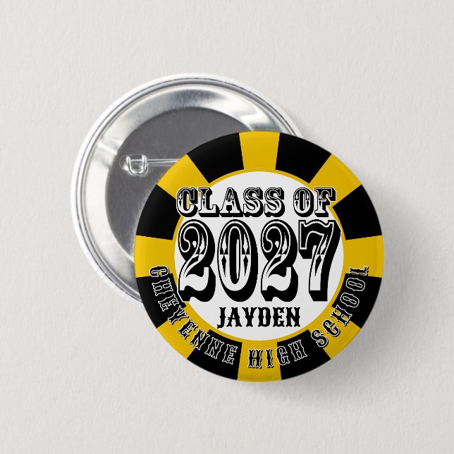 Western Class of 2027 Examen Knapp (Framsida & baksida)