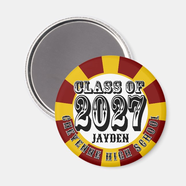 Western Class of 2027 Examen Magnet (Front/Back)