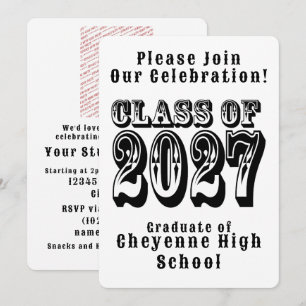 Western Class of 2027 Foto Examen Inbjudningar