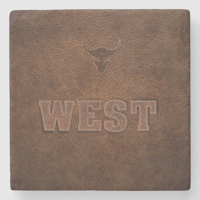 Western coola - Anpassa den Underlägg Sten (Framsidan)