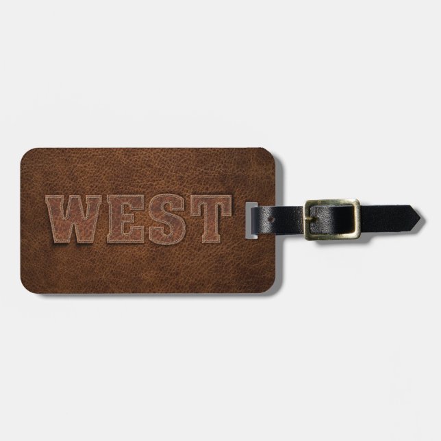 Western coola bagagebricka (Horisontell Framsida)
