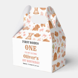 Western Coquette Cowgirl 1st Birthday Cute Pink Presentaskar