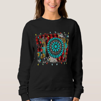 Western Country Christmas Joy Buffalo Turquoise Co T Shirt