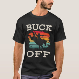 Western Country Rodeo Buck Off Häst Ridning T Shirt