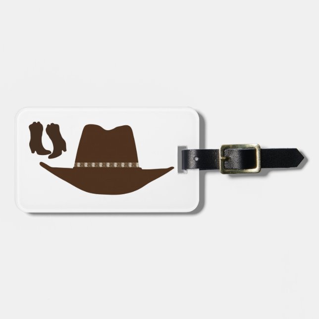 Western Cowboy Bagagebricka (Horisontell Framsida)