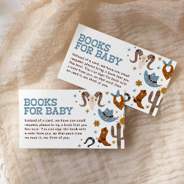Western Cowboy Bokar för Baby Rodeo Shower Tilläggskort
