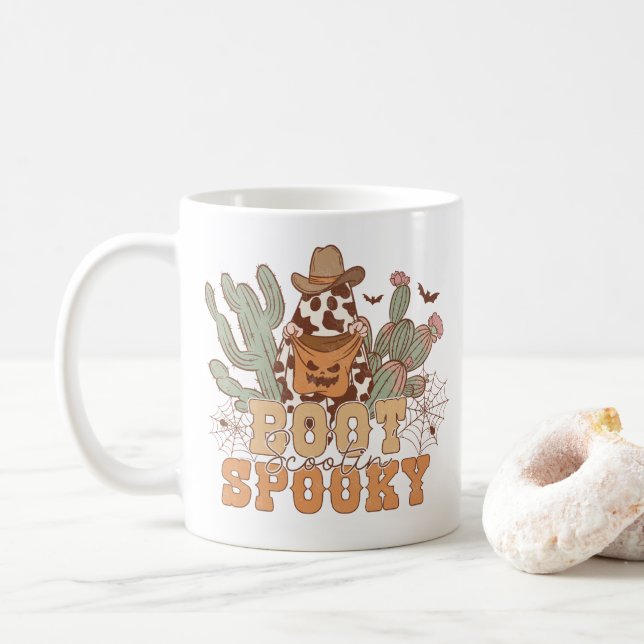 Western Cowboy Boot Scootin Spooky Halloween Kaffemugg (Med munk)