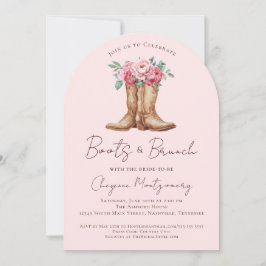Western Cowboy Boots and Brunch Bridal Shower  Inbjudningar