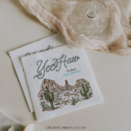 Western Cowboy Boy Baby Shower Pappersservett