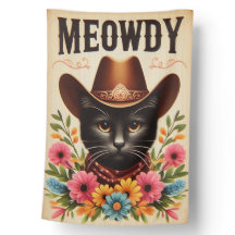 Western Cowboy Cat för Meowdy-partner