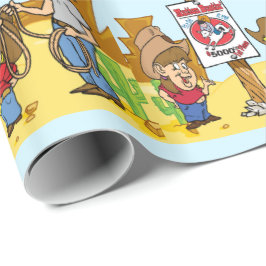 Western Cowboy Cowgirl Rodeo Mutton Bustin Presentpapper
