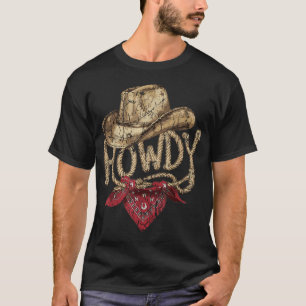 Western Cowboy Födelsedagsfest Howdy Cowboy T Shirt
