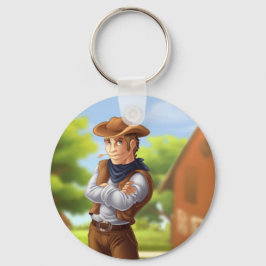 Western Cowboy Reklammaterial Nyckelring